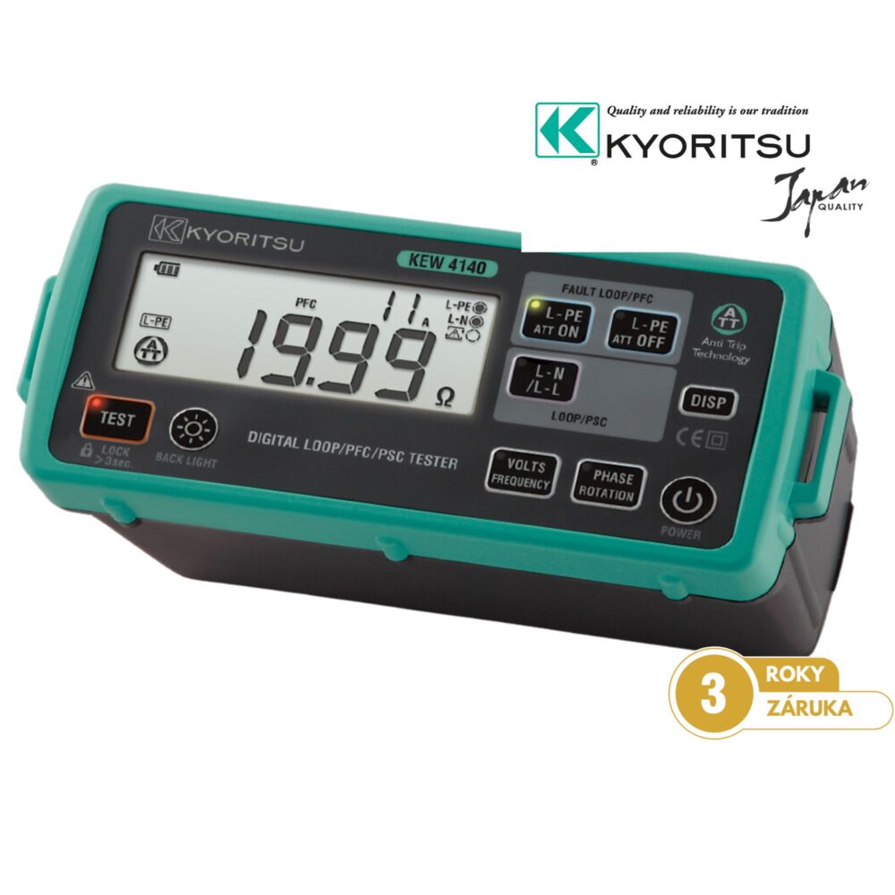 Tester impedance smyčky Kyoritsu KEW 4140